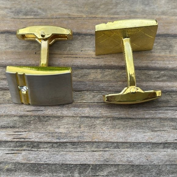 Men Jewelry Cuff Links Gold Tone Fashion Jewelry Dress Shirt Studd Cufflinks New - Picture 5 of 9